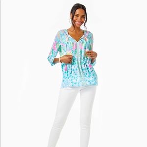 Lilly Pulitzer NWOT Marlina Caribbean Citrus tunic
